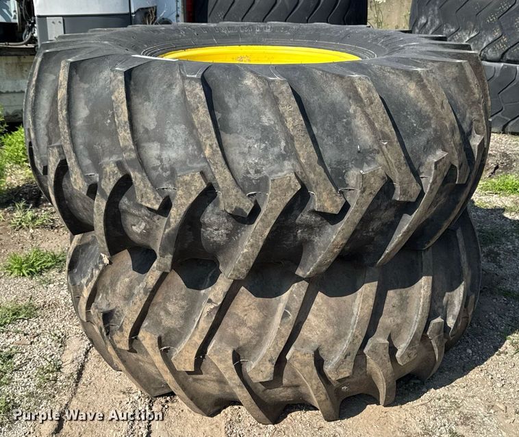 image for item EM2131 (2) 23.1-26 Alliance Premium 347 tires and wheels