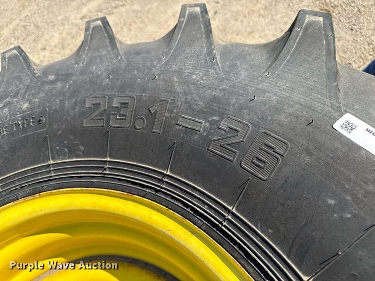 image for item EM2131 (2) 23.1-26 Alliance Premium 347 tires and wheels