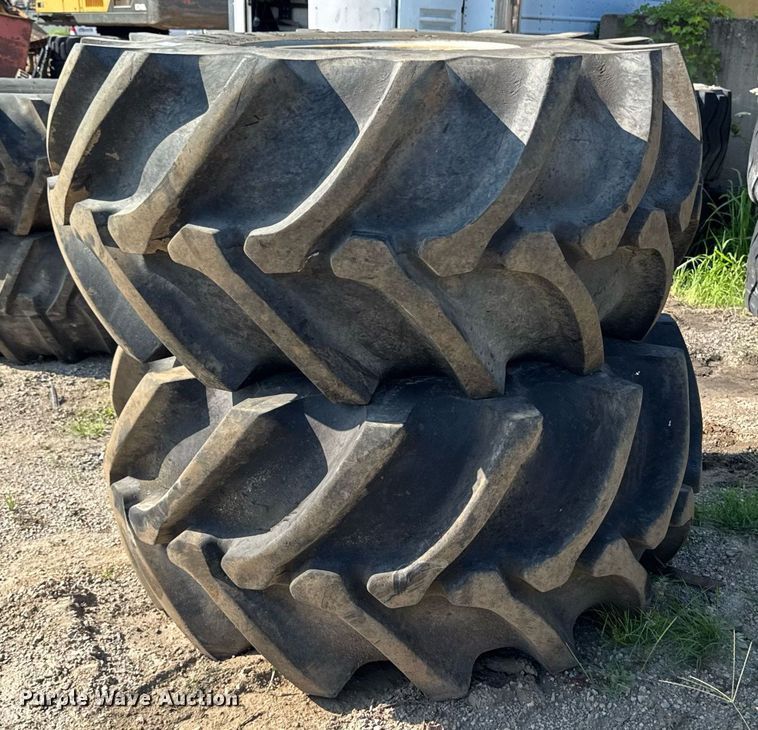 image for item EM2132 (2) Firestone Champion 28L-26 tires and wheels