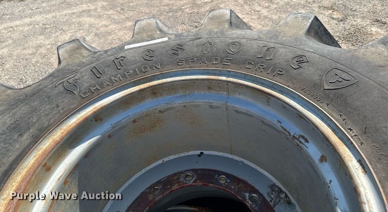 image for item EM2132 (2) Firestone Champion 28L-26 tires and wheels