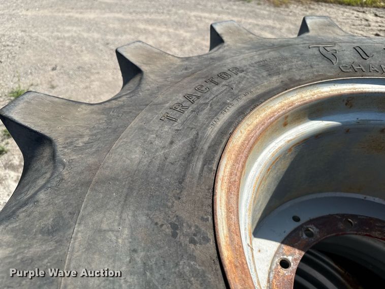 image for item EM2132 (2) Firestone Champion 28L-26 tires and wheels