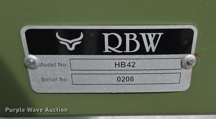 image for item EN2068 RBW HB42 hay bale trailer