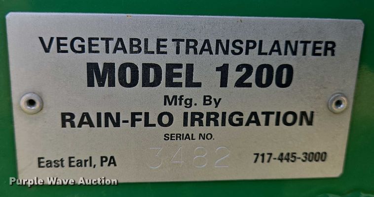 image for item EQ4076 Rain-Flo 1200 vegetable transplanter