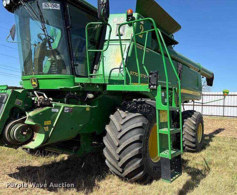 image for item YA0779 2010 John Deere 9770STS combine