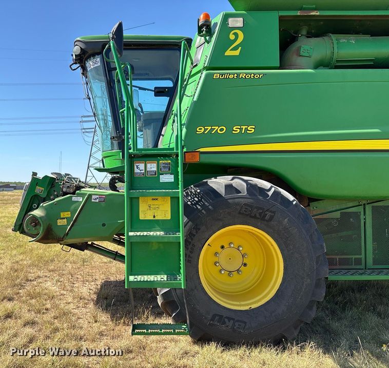 image for item YA0779 2010 John Deere 9770STS combine