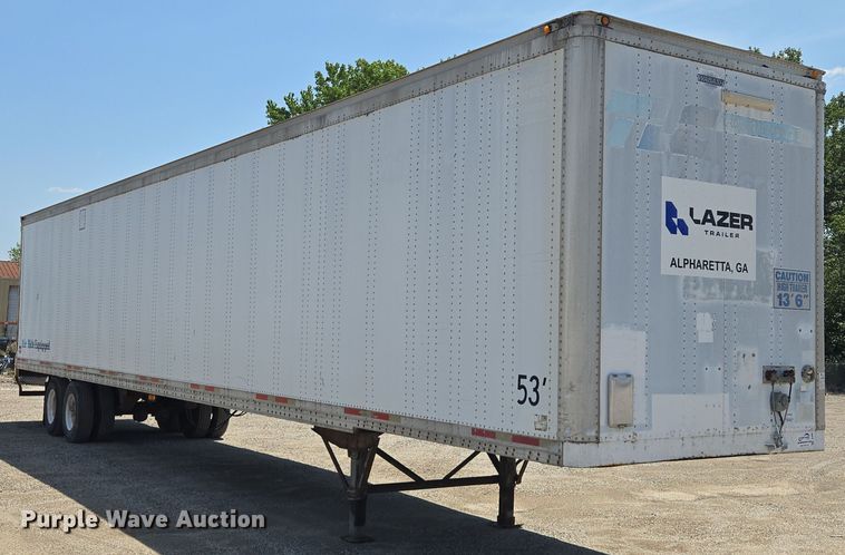 image for item DF8603 1998 Wabash dry van trailer