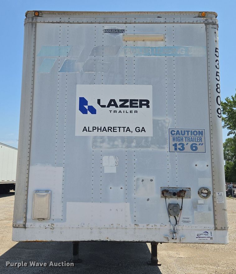 image for item DF8603 1998 Wabash dry van trailer