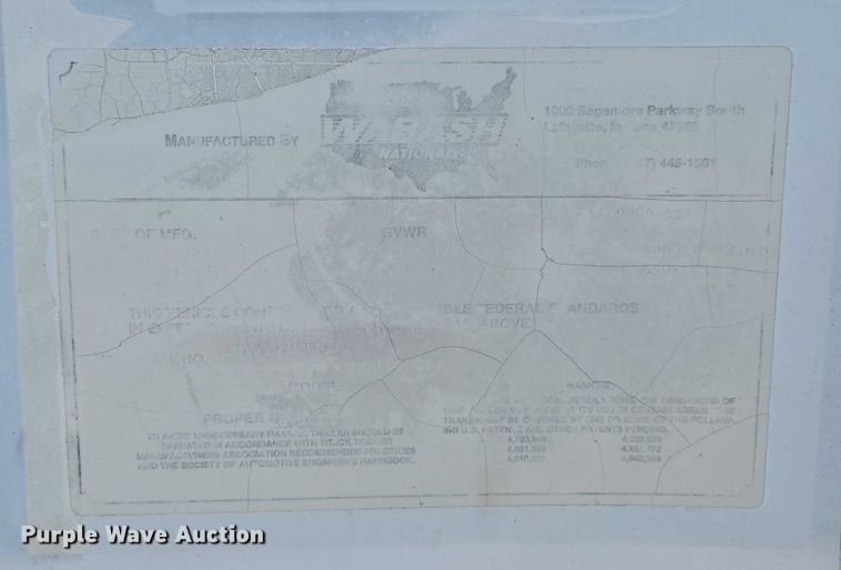 image for item DF8603 1998 Wabash dry van trailer