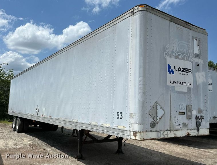 image for item DF8617 1999 Fruehuaf dry van trailer