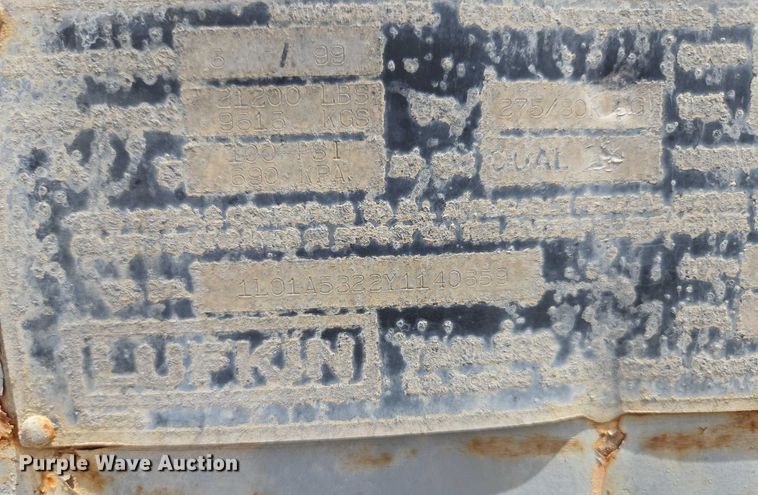 image for item DF8619 2000 Lufkin TFV-IPST dry van trailer