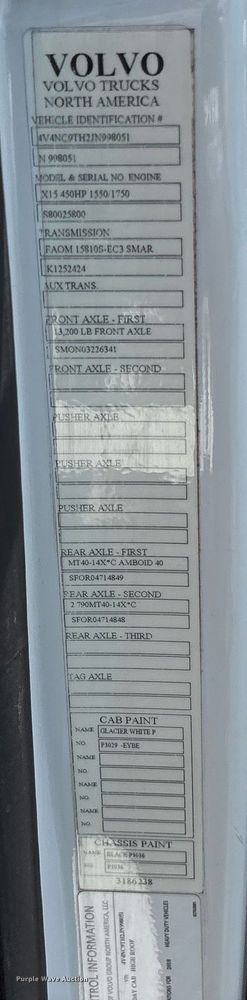 image for item DM1955 2018 Volvo Truck VNL Day cab