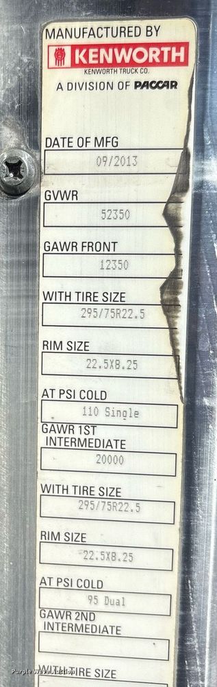 image for item DT6712 2014 Kenworth T660 semi truck