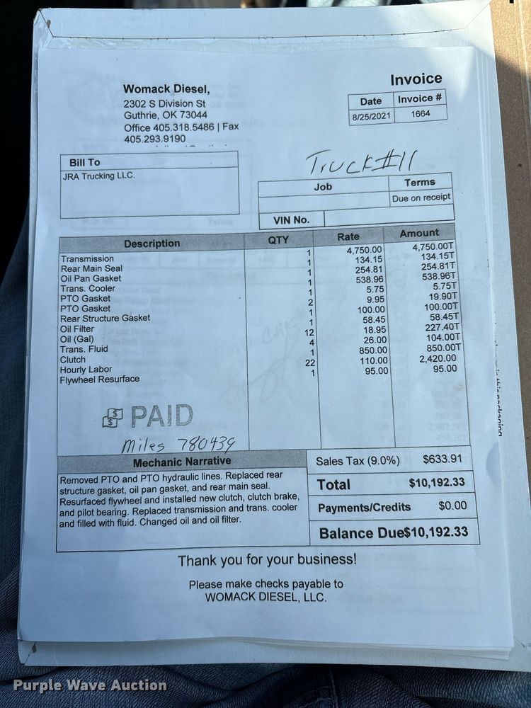 image for item DT6712 2014 Kenworth T660 semi truck