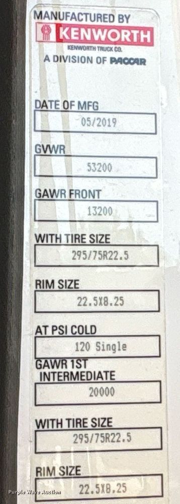 image for item DT6715 2020 Kenworth T680 semi truck