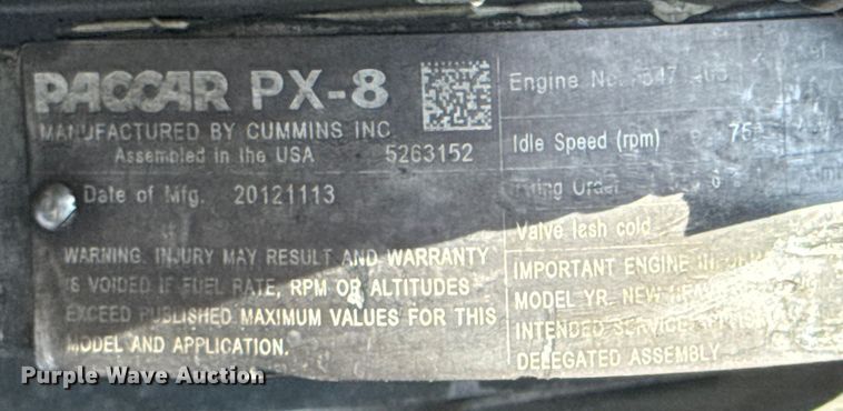 image for item DU9426 2013 Kenworth T370 box truck