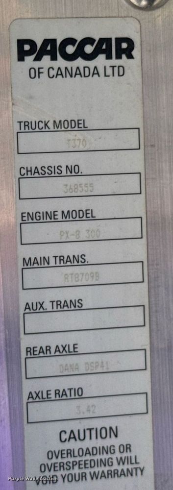 image for item DU9426 2013 Kenworth T370 box truck