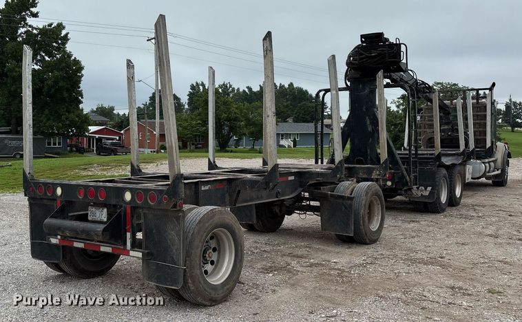 image for item DW7210 2007 Western Star 4900  log lader truck with 2007 Rosa log pup trailer