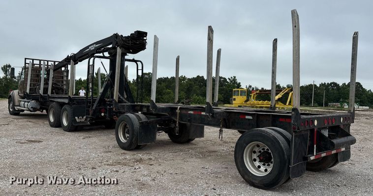image for item DW7210 2007 Western Star 4900  log lader truck with 2007 Rosa log pup trailer