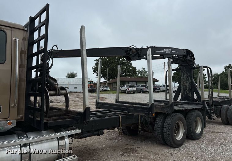 image for item DW7210 2007 Western Star 4900  log lader truck with 2007 Rosa log pup trailer