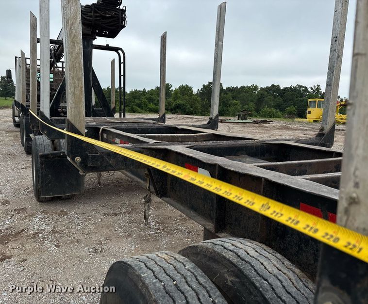image for item DW7210 2007 Western Star 4900  log lader truck with 2007 Rosa log pup trailer