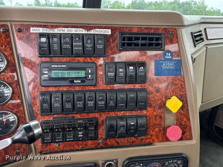 image for item DW7210 2007 Western Star 4900  log lader truck with 2007 Rosa log pup trailer