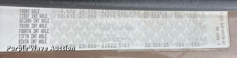 image for item DW7210 2007 Western Star 4900  log lader truck with 2007 Rosa log pup trailer