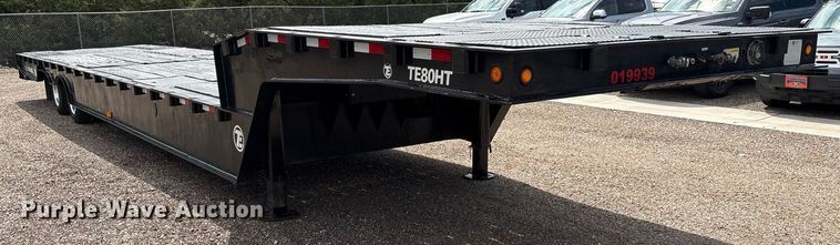 image for item DX8053 2009 Trail-EZE TE80HT48 drop deck hydraulic tail equipment trailer
