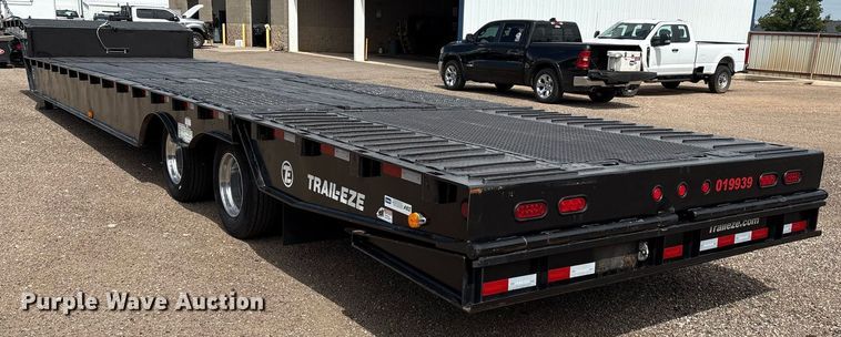 image for item DX8053 2009 Trail-EZE TE80HT48 drop deck hydraulic tail equipment trailer