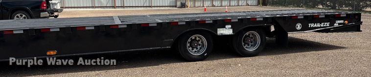 image for item DX8053 2009 Trail-EZE TE80HT48 drop deck hydraulic tail equipment trailer