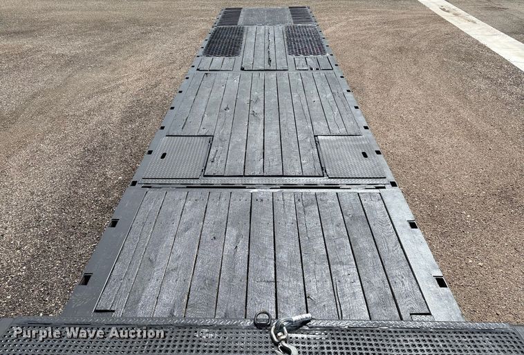 image for item DX8053 2009 Trail-EZE TE80HT48 drop deck hydraulic tail equipment trailer