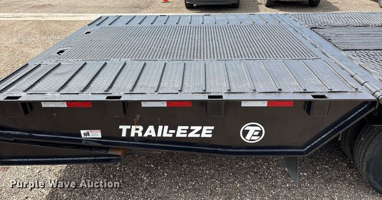 image for item DX8053 2009 Trail-EZE TE80HT48 drop deck hydraulic tail equipment trailer