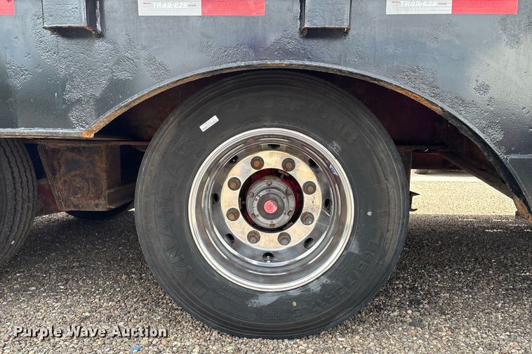 image for item DX8053 2009 Trail-EZE TE80HT48 drop deck hydraulic tail equipment trailer