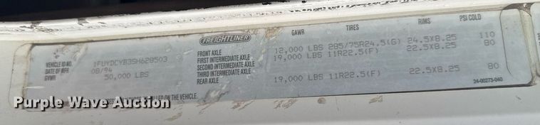 image for item DY0438 1995 Freightliner FLD120 semi truck