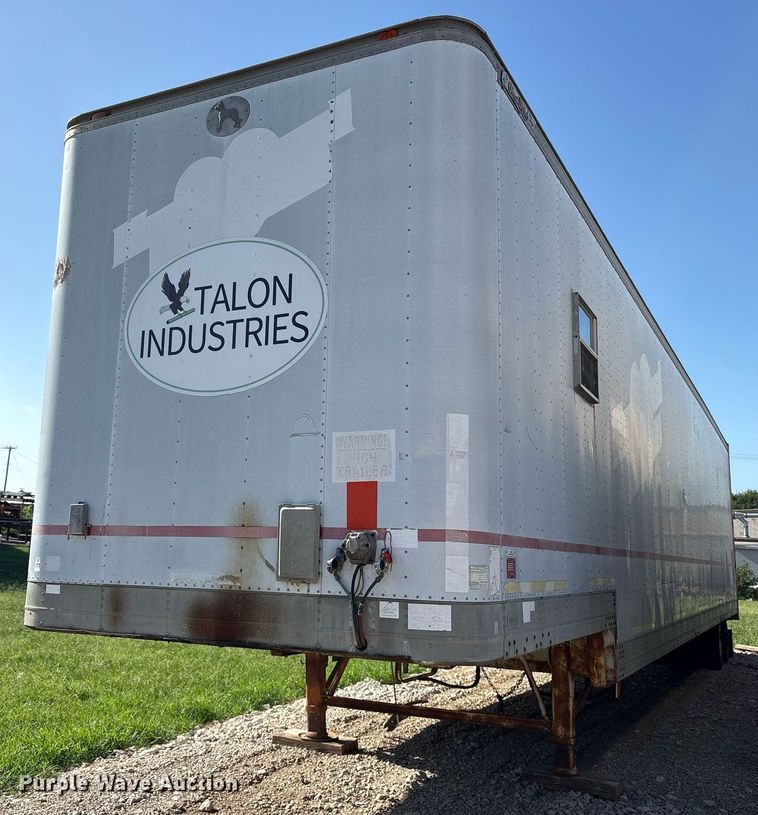 image for item DY0734 1988 Great Dane 7311TDSAL 53 dry van office trailer