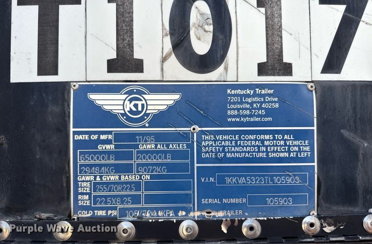 image for item DZ1487 1996 Kentucky  disaster response trailer