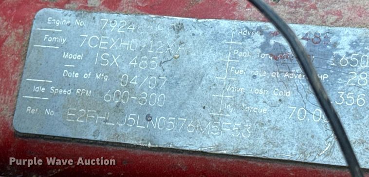 image for item DZ8628 2005 International 9400i semi truck