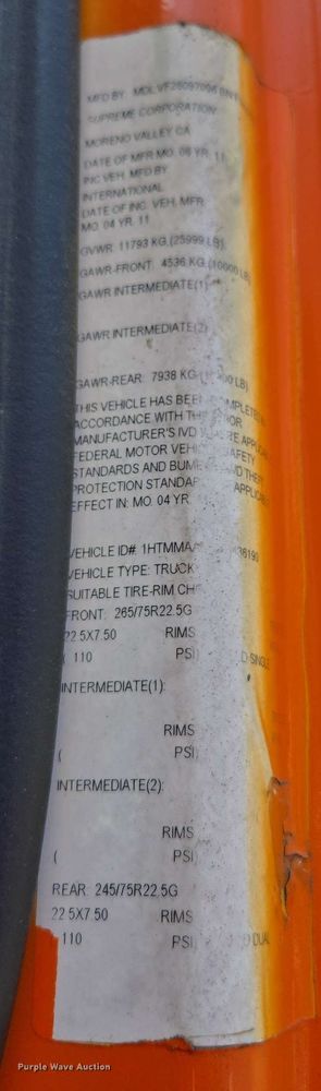 image for item EC0979 2012 International 4300  box truck