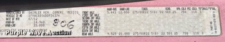 image for item EC1089 2013 Freightliner M2106 box truck