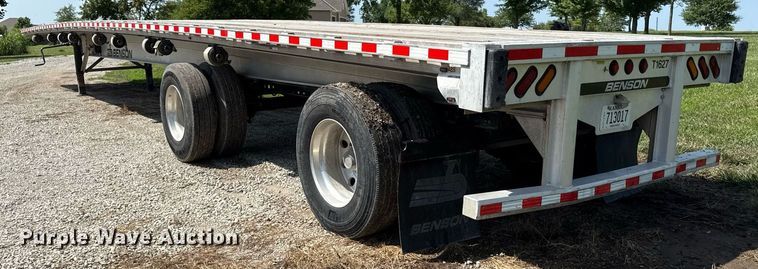image for item ED4378 2016 Benson flatbed trailer