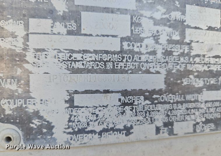 image for item EF1787 2001 Trailmobile dry van trailer