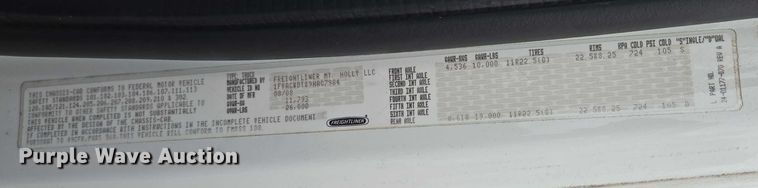 image for item EF1788 2009 Freightliner Business Class M2 box truck