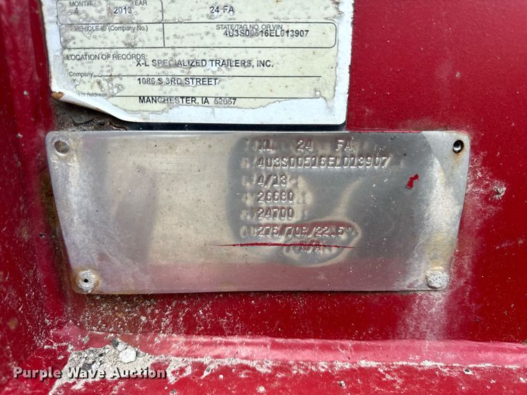 image for item EF2105 2006 XL Specialized XL 110 CHDG lowboy equipment trailer