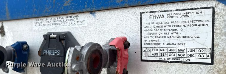 image for item EG6025 2003 Utility trailers  flatbed trailer