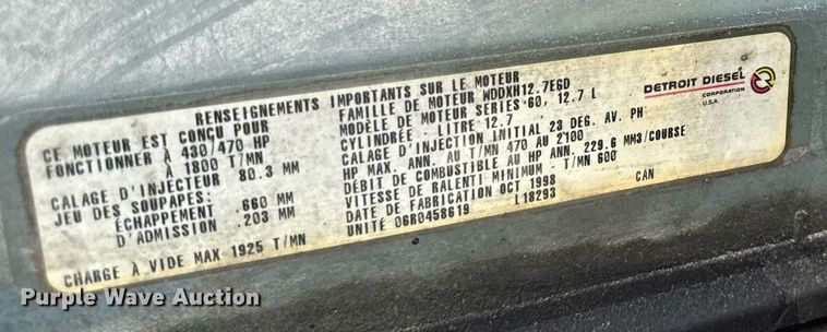 image for item EM2169 1999 International 9300 semi truck