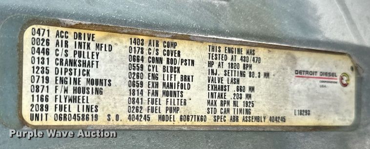 image for item EM2169 1999 International 9300 semi truck