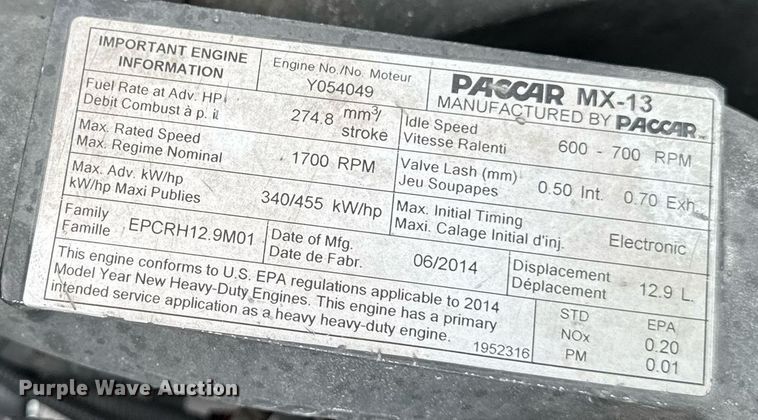 image for item EM2171 2015 Kenworth T880 semi truck