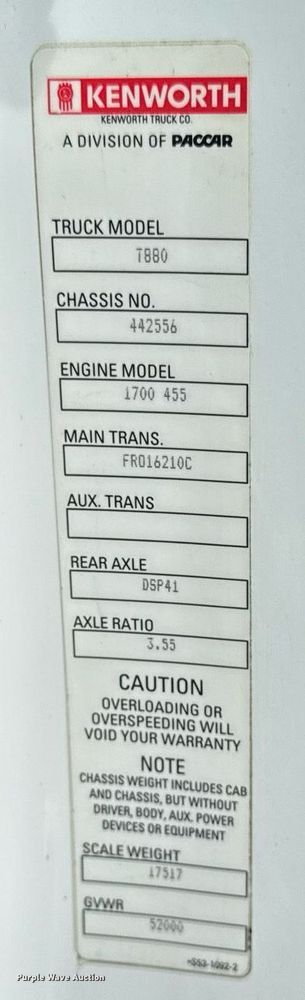 image for item EM2171 2015 Kenworth T880 semi truck