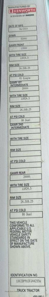 image for item EM2171 2015 Kenworth T880 semi truck