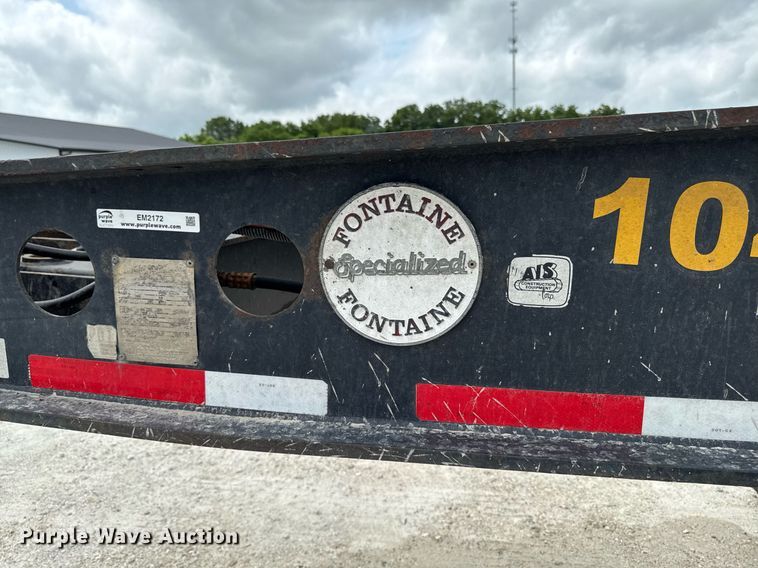 image for item EM2172 2000 Fontaine TL50-NGP lowboy equipment trailer