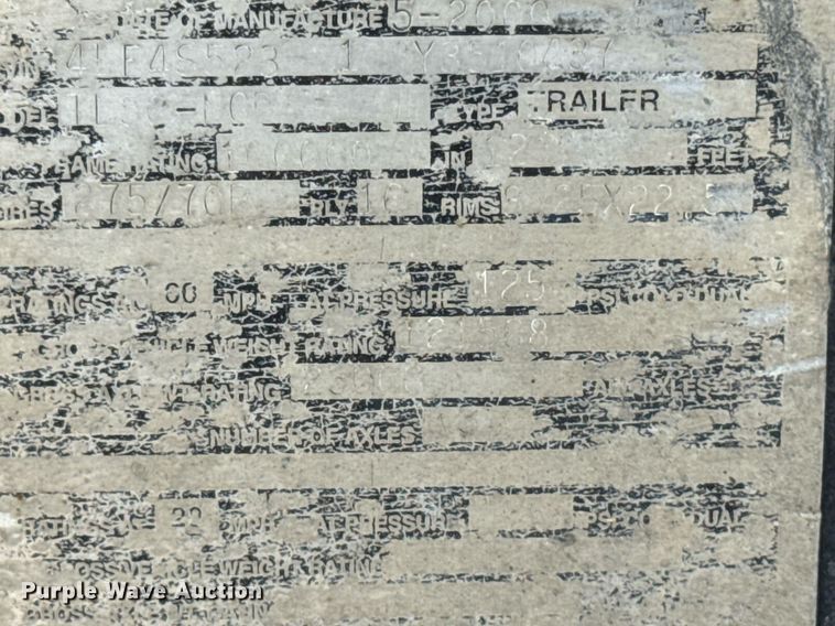 image for item EM2172 2000 Fontaine TL50-NGP lowboy equipment trailer